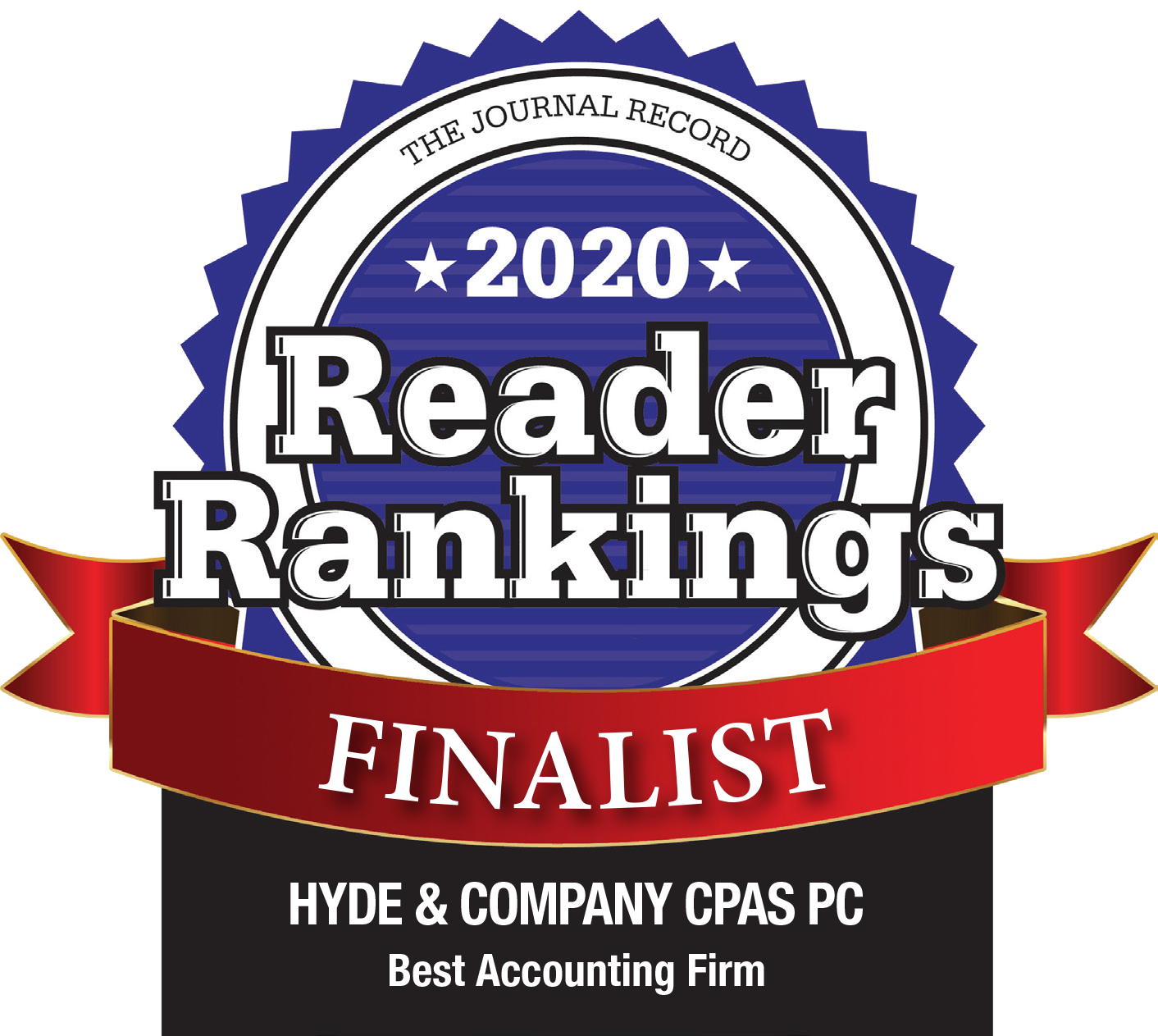 The Journal Record Reader Rankings Finalist Logo
